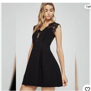 BCBGeneration Black Lace Mini Dress